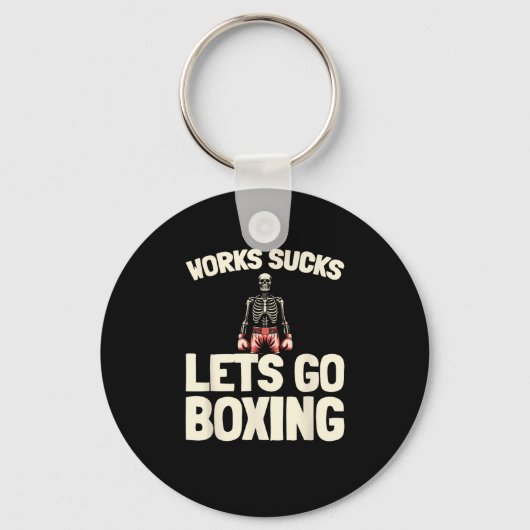 Boksen Sparring - Handschoenen Fighter Boxer Sleutelhanger (Voorkant)