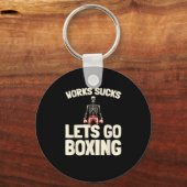 Boksen Sparring - Handschoenen Fighter Boxer Sleutelhanger (Voorkant)