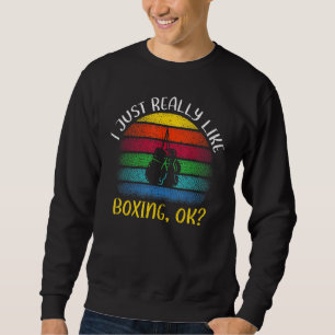  boksen sporten vind ik gewoon heel leuk boksen OK Trui