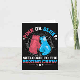 Boksen thema Geslacht onthullen Party Quote voor e Kaart