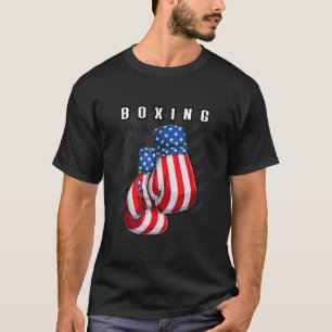 Boksen USA Amerikaanse vlag Bokshandschoenen T-shirt