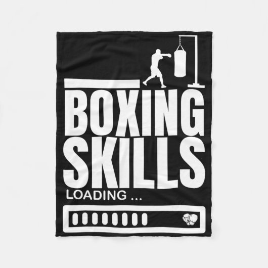 Boksen Vaardigheden Loading Funny Boxer Fleece Deken (Voorkant)