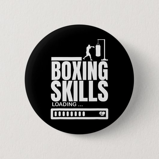 Boksen Vaardigheden Loading Funny Boxer Ronde Button 5,7 Cm (Voorkant)