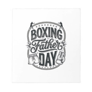 Boksen Vader Dag Vintage Gravure Shirt Ontwerp_1 Notitieblok
