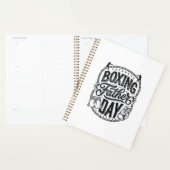 Boksen Vader Dag Vintage Gravure Shirt Ontwerp_1 Planner (Display)