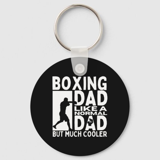 Boksen Vader Quote Grappige Bokser Sleutelhanger (Voorkant)
