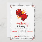 Boksen Verjaardag 5e 4e 6e 7e 8e 9e 10e Kaart (Voorkant)