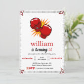 Boksen Verjaardag 5e 4e 6e 7e 8e 9e 10e Kaart (Staand voorkant)