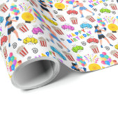 Boksen Verjaardag Wrapping Paper Cadeaupapier (Rol Hoek)