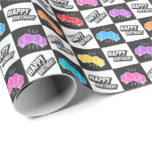 Boksen Verjaardag Wrapping Paper Cadeaupapier (Rol Hoek)