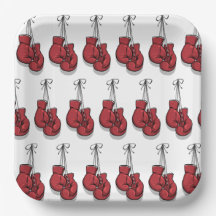 Boksen verjaardagsfeestje rode handschoenen