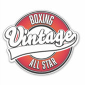 Boksen Vintage All star logo Sticker (Voorkant)