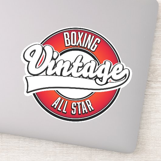 Boksen Vintage All star logo Sticker (Detail)