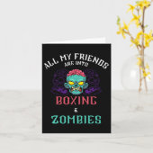 Boksen Zombie Vrienden Fight Club Undead Punching Kaart (Gele Bloem)
