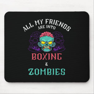 Boksen Zombie Vrienden Fight Club Undead Punching Muismat