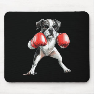 Boksende Boxer Deelt Humor Met Speelse Hond Charm Muismat