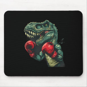 Boksende Dinosaurus Bokser Dino Kickboksen T-rex B Muismat