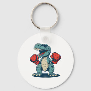 Boksende Dinosaurus Bokser Dino Kickboksen T-rex B Sleutelhanger