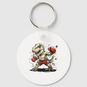 Boksende Dinosaurus Bokser T-rex Kickboksen Dino B Sleutelhanger