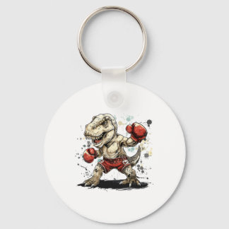 Boksende Dinosaurus Bokser T-rex Kickboksen Dino B Sleutelhanger