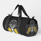 Boksende gorilla in handschoenen retro naam of eig plunjezak (Rechterhoek)