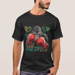 Boksende Gorilla Met Bokshandschoenen Kickboksen G T-shirt