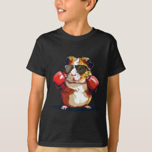 Boksende Guinese Big met Bokshandschoenen Kickboks T-shirt