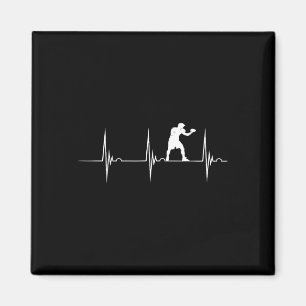 Boksende Hartslag Ekg Pols Boxer Bokshandschoenen Magneet