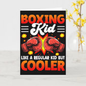 Boksende Kid Als Een Gewone Kid Maar Cooler - Boxe Kaart (Gele Bloem)