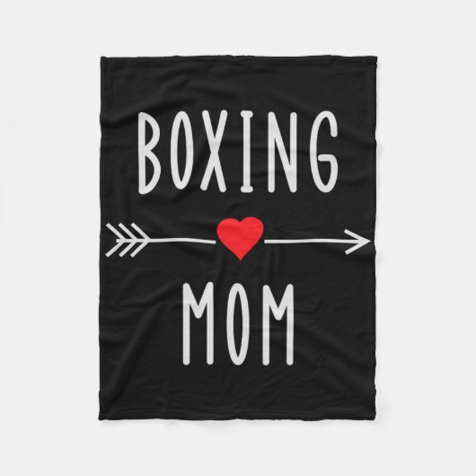 Boksende Moeder Grappig Vrouwen Boksen Mma Muay Th Fleece Deken (Voorkant)