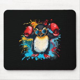 Boksende Pinguïn Met Bokshandschoenen Kickboksen G Muismat