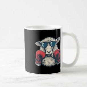 Boksende Schaap Lam Bokshandschoenen Kickboksen Fu Koffiemok
