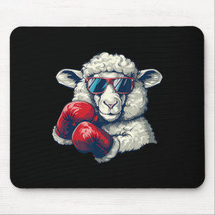 Boksende Schaap Lam Bokshandschoenen Kickboksen Fu Muismat