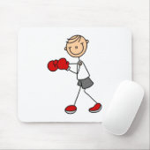 Boksende Stick Figure Muismat (Met muis)