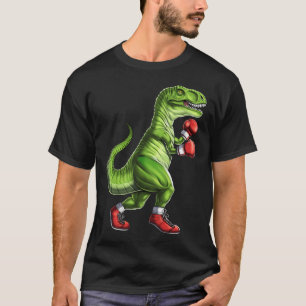 Boksende T-Rex Dinosaurus T-shirt