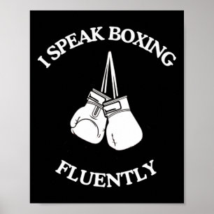 Boksende Vuist Cool Kickboksen Vintage Kleding Voo Poster