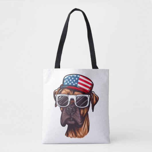 Bokser 4 van juli Feest Tote Bag (Voorkant)