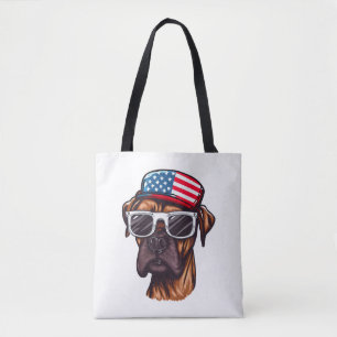 Bokser 4 van juli Feest Tote Bag