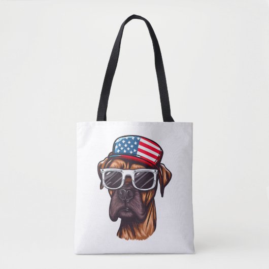 Bokser 4 van juli Feest Tote Bag (Voorkant)