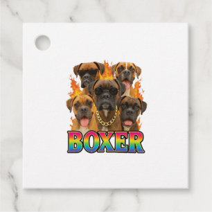 Bokser bedankjes labels