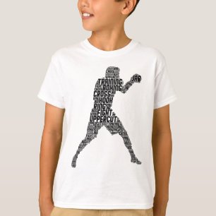 Bokser Boksen Mannen Kinderen Jongens Jeugd T-shirt