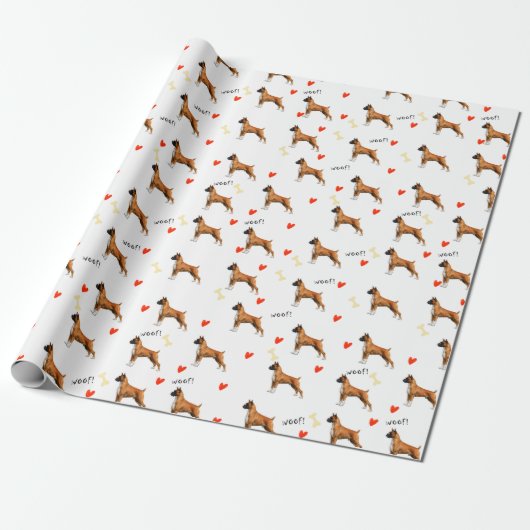 Bokser Cadeaupapier (Uitgerold)