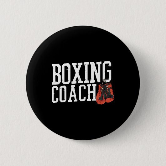 Bokser Coach Bokstrainer  Ronde Button 5,7 Cm (Voorkant)