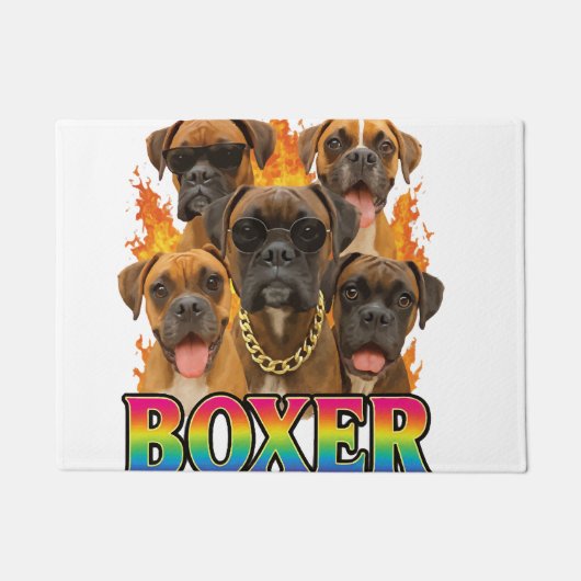 Bokser  deurmat (Voorkant)