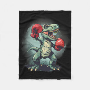 Bokser Dinosaurus Boksen Dino Kickboksen T-rex Bok Fleece Deken