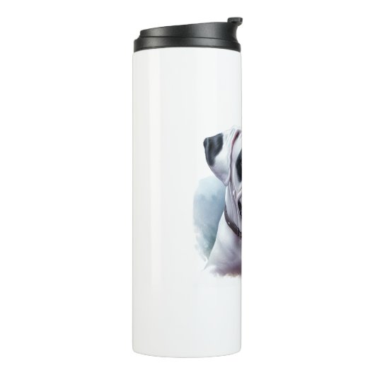 🐾Bokser Dog Graceful Guardian in Waterverf Thermosbeker (Gedraaid links)