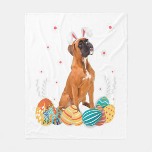 Bokser Dog Paashaas Shirt Dog Fleece Deken