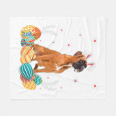 Bokser Dog Paashaas Shirt Dog Fleece Deken (Voorkant (Horizontaal))