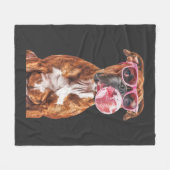 Bokser Fleece Deken (Voorkant (Horizontaal))