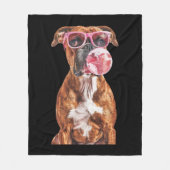 Bokser Fleece Deken (Voorkant)